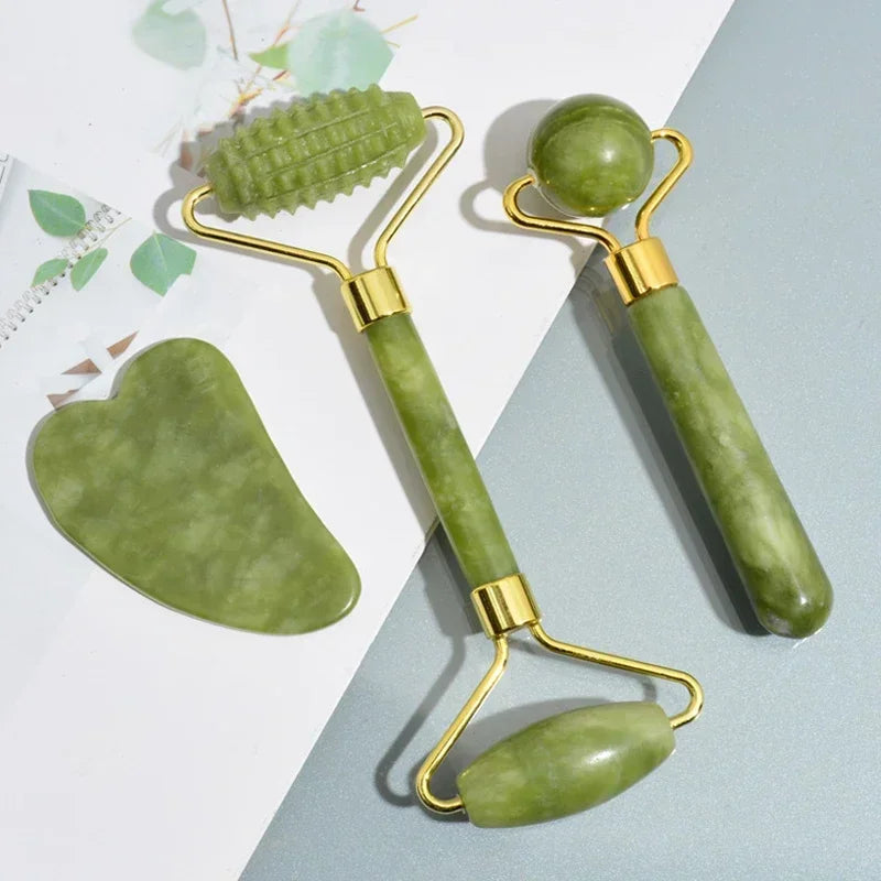 Flairy™ Natural Jade Roller Face Gua